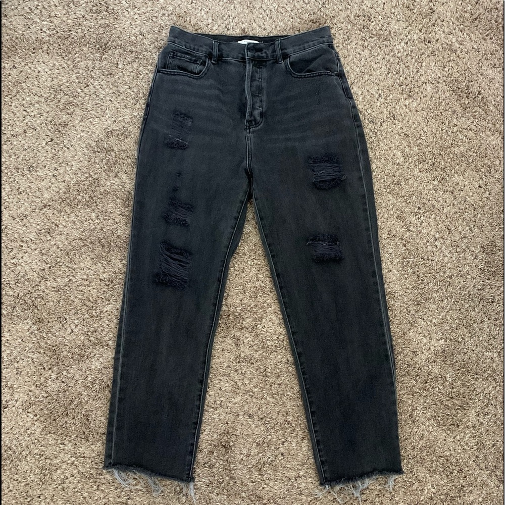 Pacsun black high rise straight leg jeans